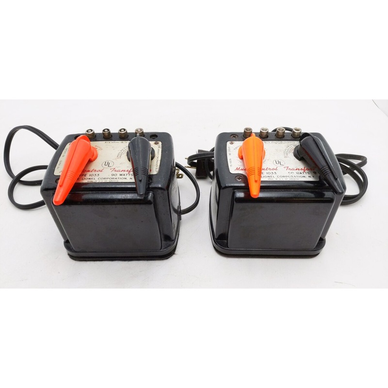 Lionel 1033 Vintage O 90 Watt Transformer w/ Whistle [2] VG