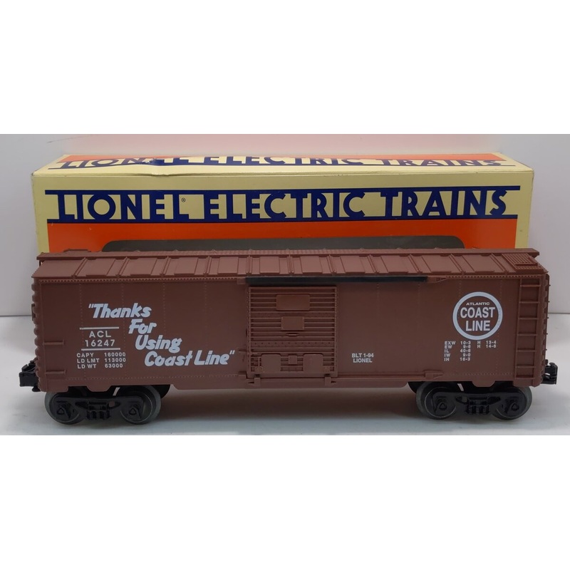 Lionel 6-16247 O Gauge Atlantic Coast Line Single-Door Boxcar EX/Box