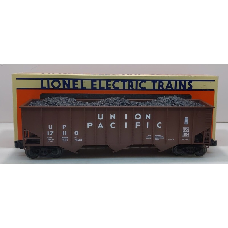 Lionel 6-17110 O Gauge Union Pacific 3-Bay Hopper #17110 with Coal Load NIB
