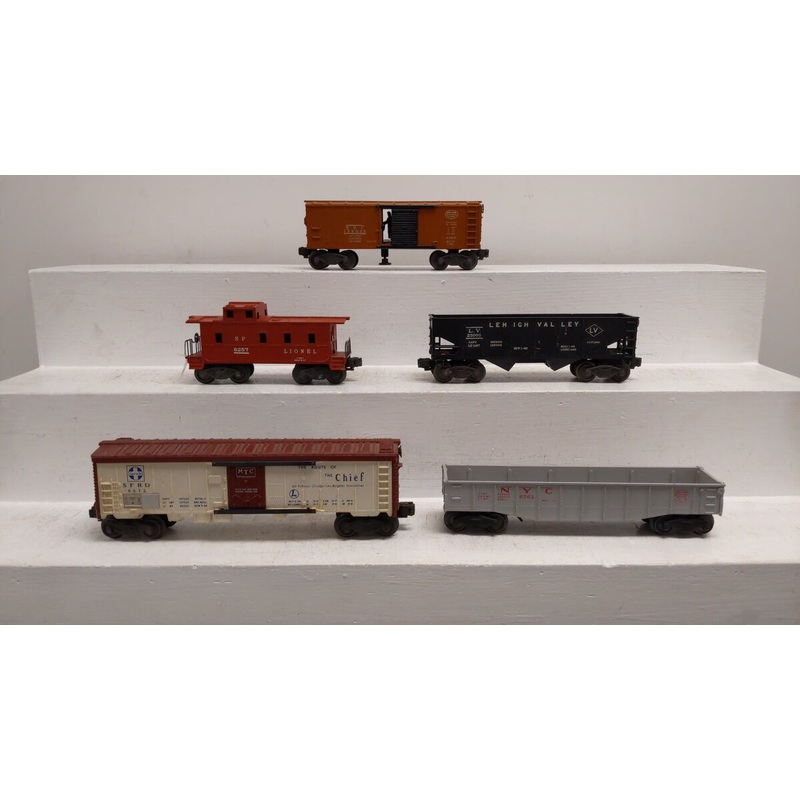 Lionel Vintage O Assorted Freight Cars #6562, #6672, #25000, #6257, #159000 [5] VG