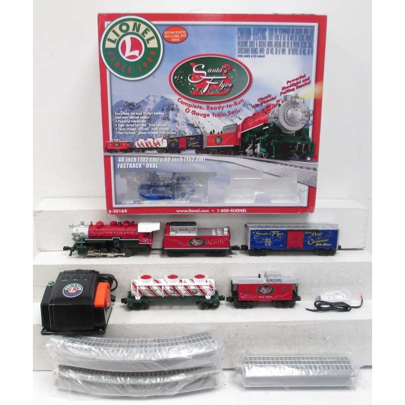 Lionel 6-30164 Santa’s Flyer Christmas O Gauge Steam Train Set LN/Box
