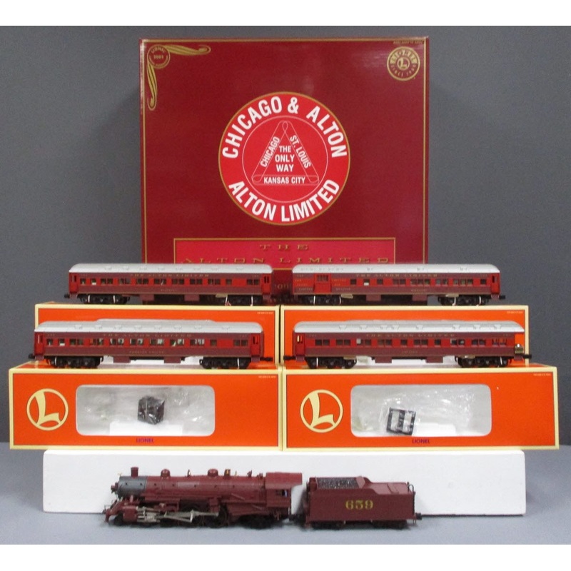 Lionel 6-31704 O Gauge Chicago & Alton Limited Steam Passenger Train Set LN/Box