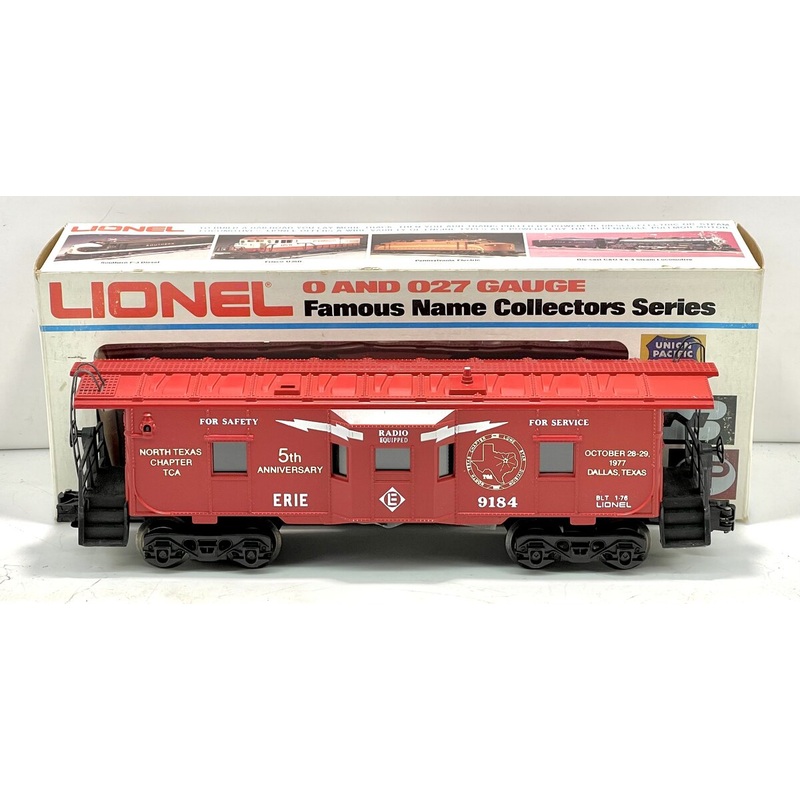 Lionel 6-9184 O Gauge Erie Bay Window Illuminated Caboose #9184 – TCA EX/Box