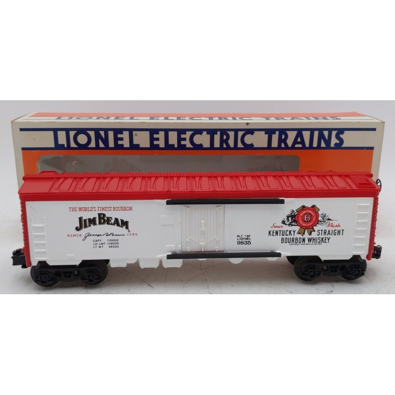 Lionel 6-9835 O Gauge Jim Beam Billboard Reefer Boxcar LN/Box