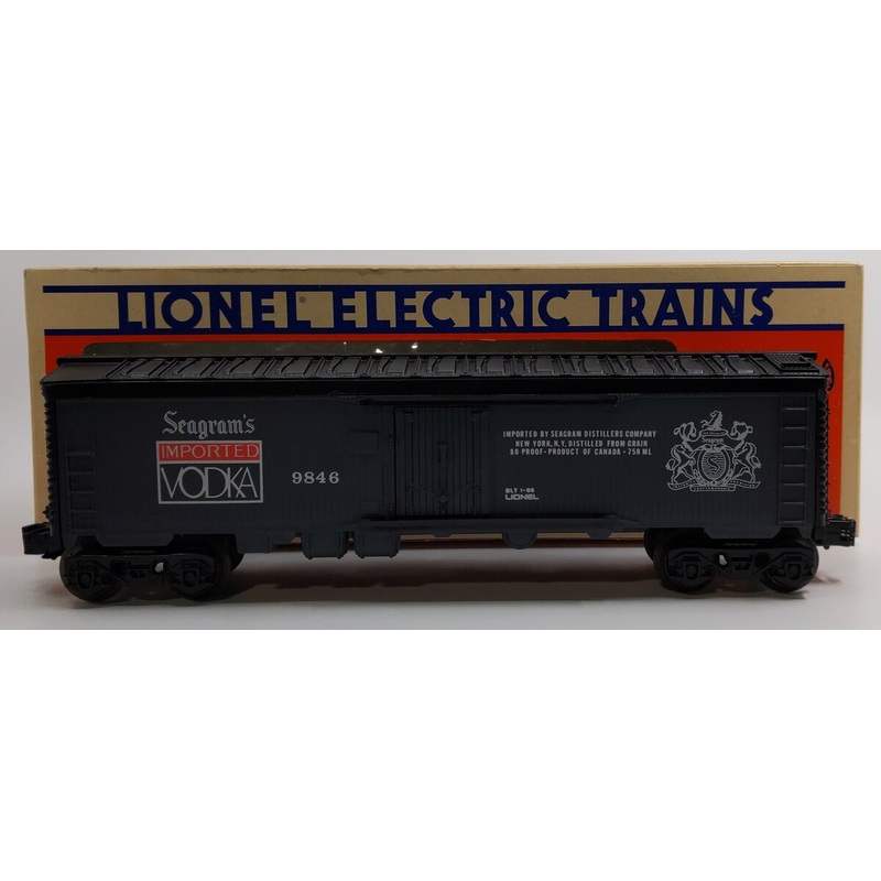Lionel 6-9846 O Gauge Seagram’s Vodka Billboard Reefer LN/Box