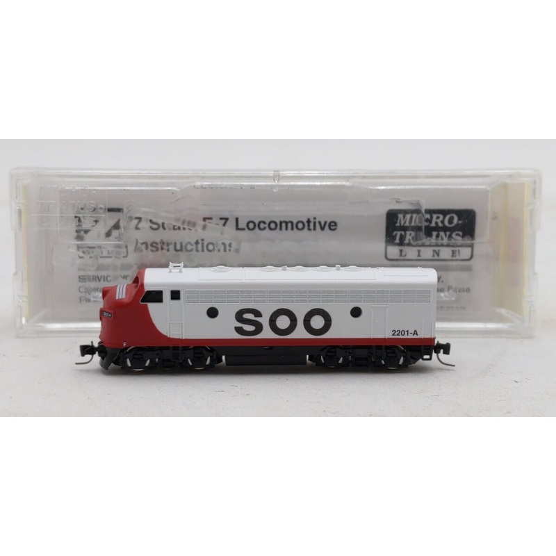 Micro-Trains 98001361 Z Soo Line EMD F7A – Standard DC #2201A EX/Box