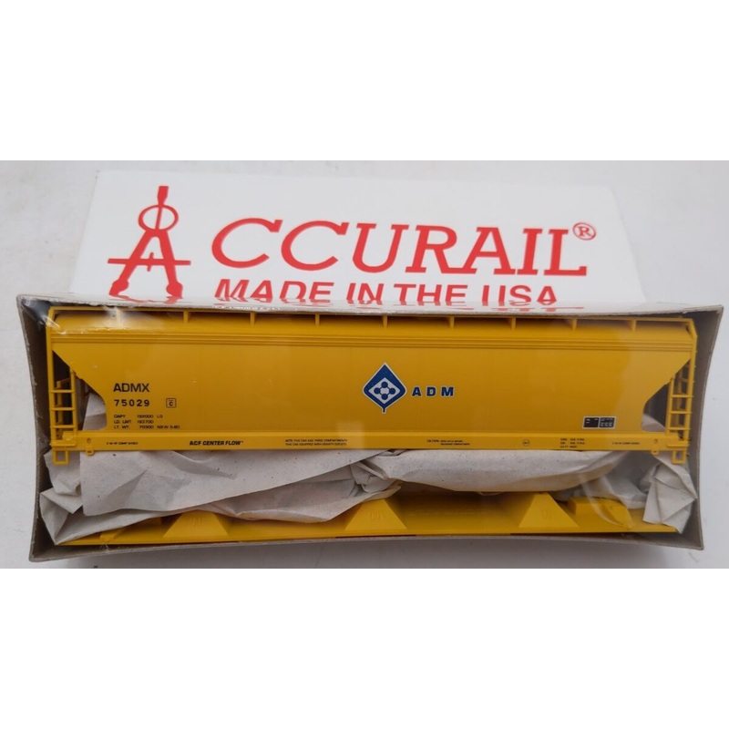 Accurail 3354 HO ACF A.D.M. 3-Bay CVD Centerflow Covered Hopper Kit