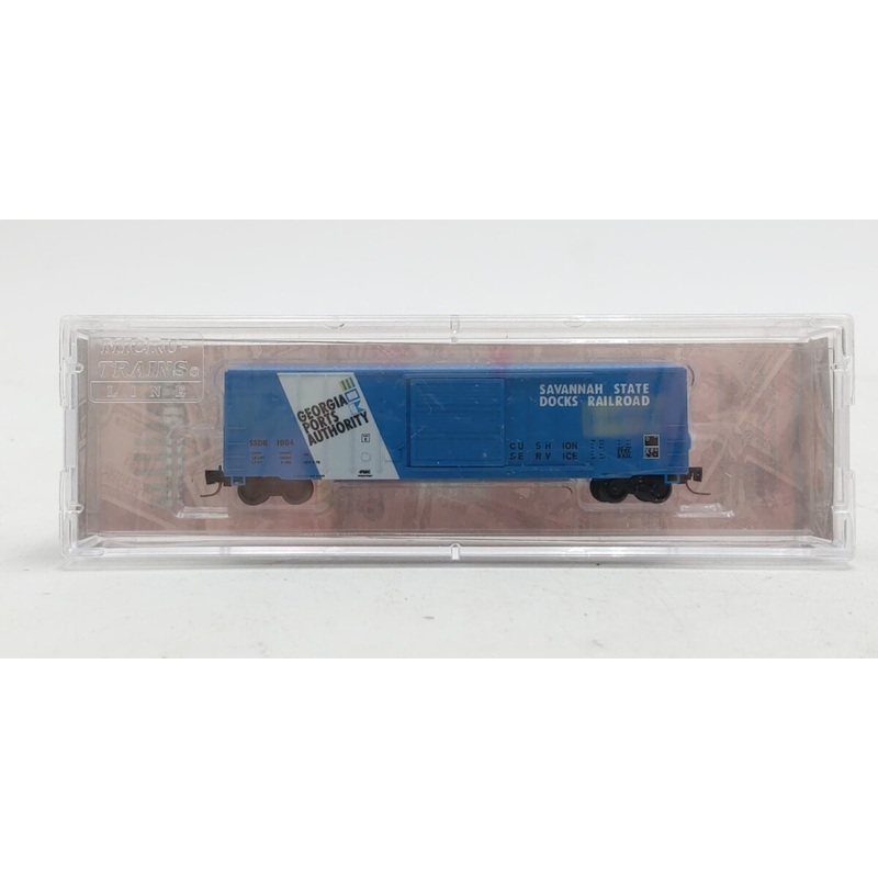 Micro Trains 51000360 Z Savannah State Docks 50′ Rib Side Boxcar #1004
