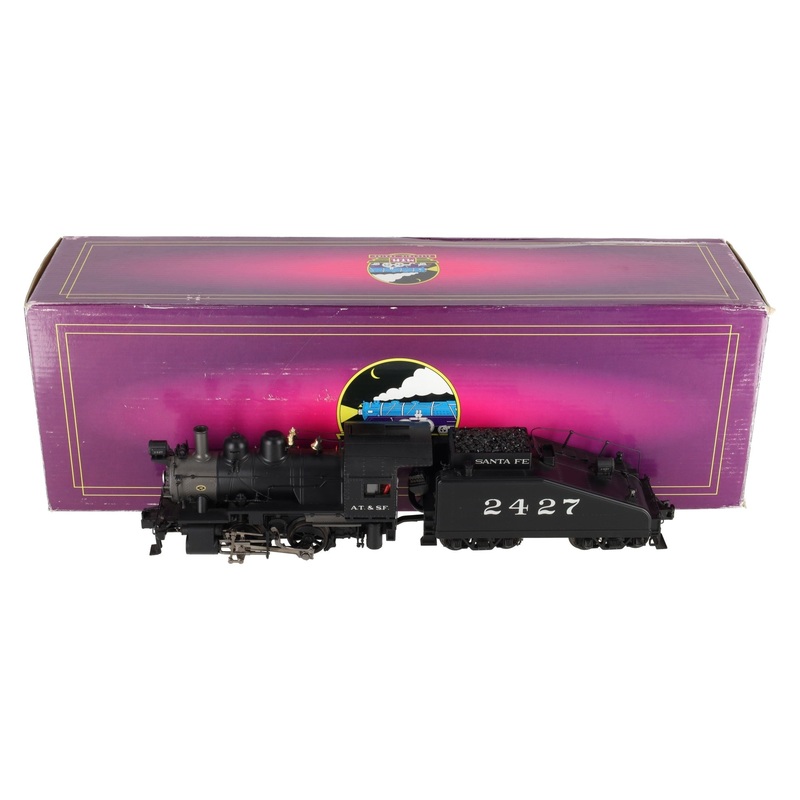 MTH 20-3262-1 Santa Fe 0-4-0 Steam Locomotive Hi-Rail w/PS2 #2427 EX/Box