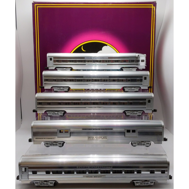 MTH 20-6504 O New York Central 70′ Aluminum Passenger Car Set (Set of 5) EX/Box