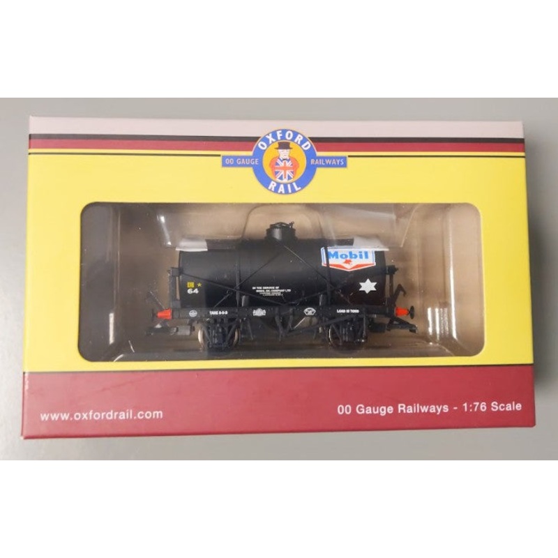 Oxford Rail OR76TK2001 OO Gauge Mobil 12 Ton Tank Wagon #64 LN/Box