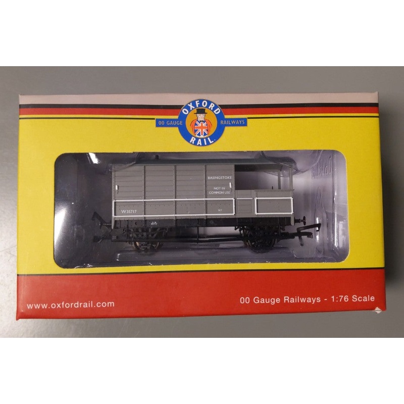 Oxford Rail OR76TOB003 OO Gauge British Rail Basingstoke 4 Wheel Wagon #35717 LN/Box