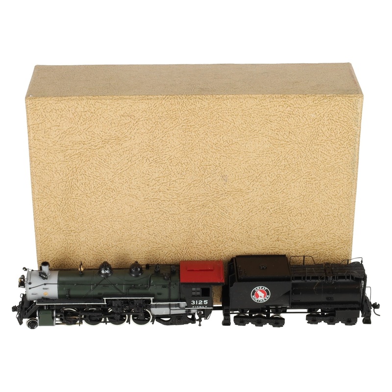 Sunset Models HO Brass GN 0-1 2-8-2 Steam Locomotive & Tender#3125 Factory Paint LN/Box