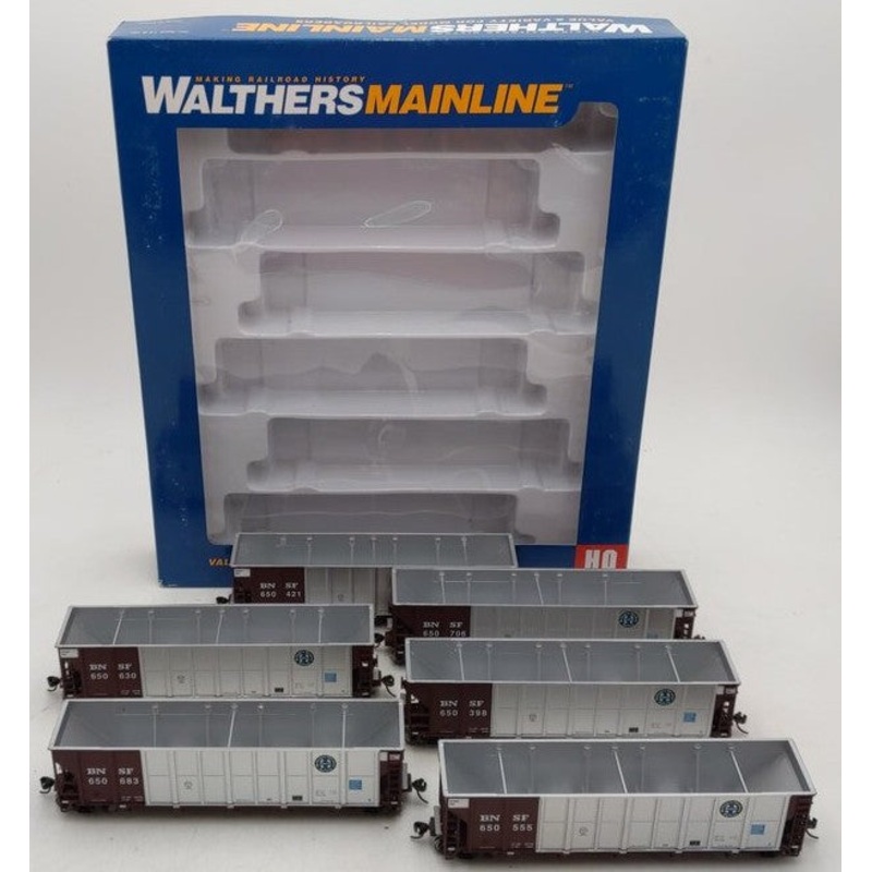 Walthers 910-56852 HO BNSF RD4 Coal Hopper (Set of 6) EX/Box