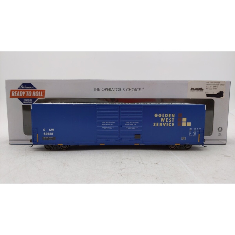 Athearn 87179 HO SSW/Ex-GWS FMC 60′ DD Hi-Cube Smooth Box #62688 EX/Box