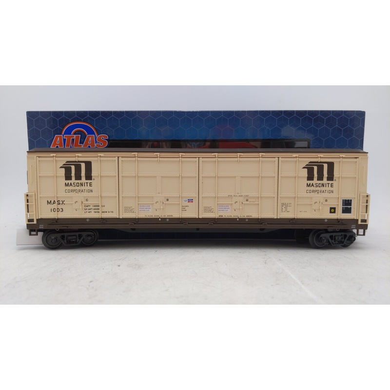 Atlas 3009979-1 Premier 55′ All-Door Boxcar Masonite Corporation #1003 EX/Box