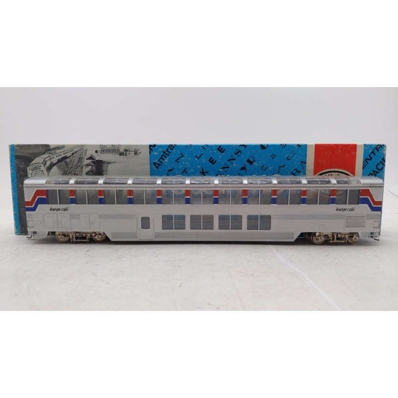 Con-Cor 841 HO Amtrak PhaseII 85′ Streamlined Superliner Lounge/Cafe Double-Deck EX/Box