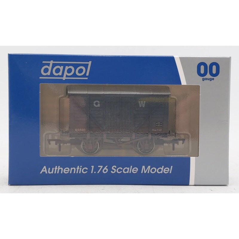 Dapol 4F-012-024 OO Gauge Weathered Great Western Railway Vent Van #123520 LN/Box