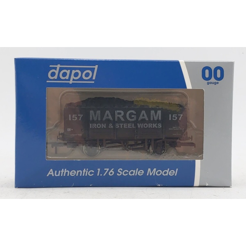Dapol 4F-038-111 OO Gauge Weathered Margam 20T Mineral Wagon #157 EX/Box