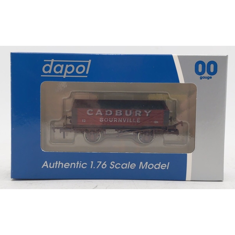 Dapol 4F-040-010 OO Cadbury Bournville 4 Plank Weathered Wagon #12 LN/Box