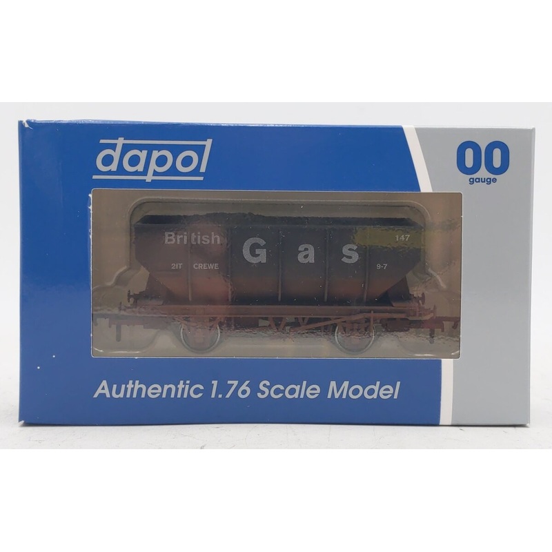 Dapol 4F-034-103 OO Gauge Weathered British Gas 21 Ton Hopper Car #147 LN/Box