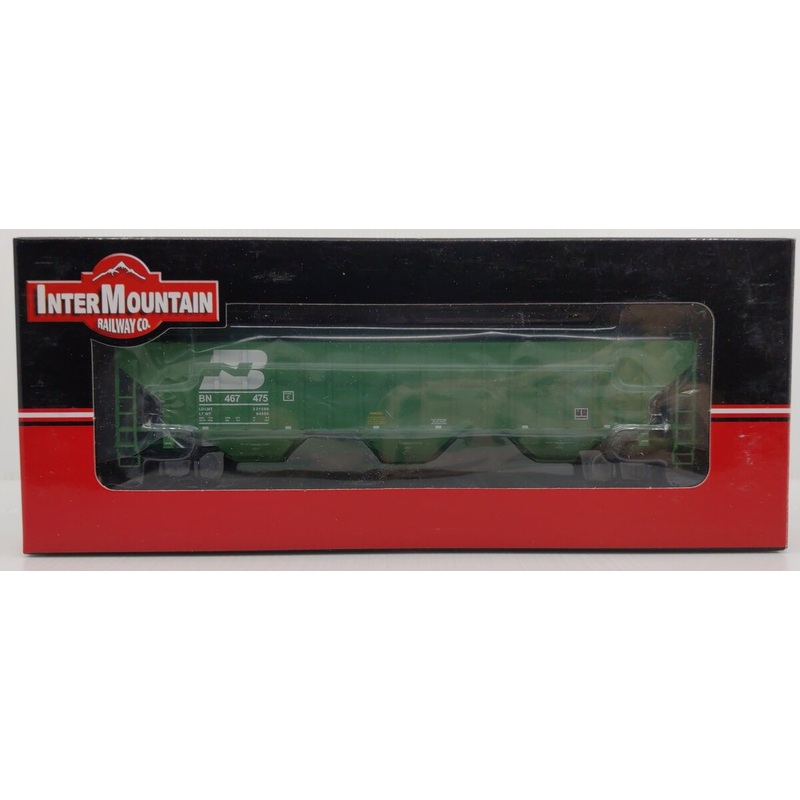 InterMountain 45334-38 HO Burlington Northern 3-Bay Rib-Sided Hopper #467475 LN/Box