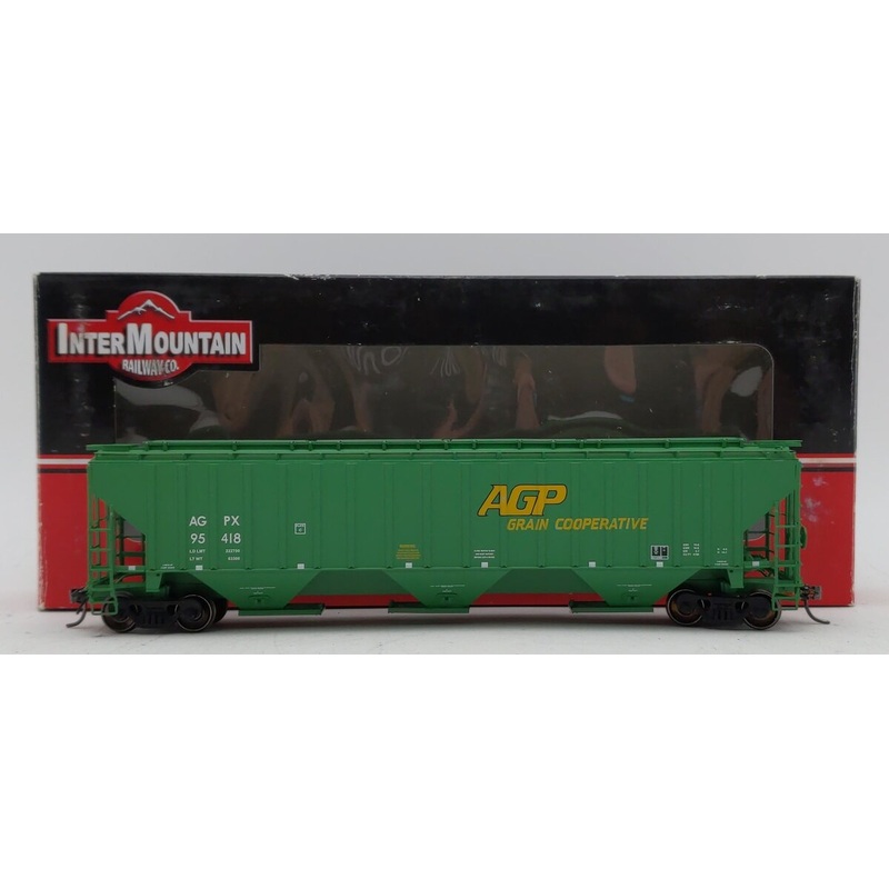 InterMountain 45355-09 HO AGP 3-Bay Rib-Sided Hopper #95418 EX/Box