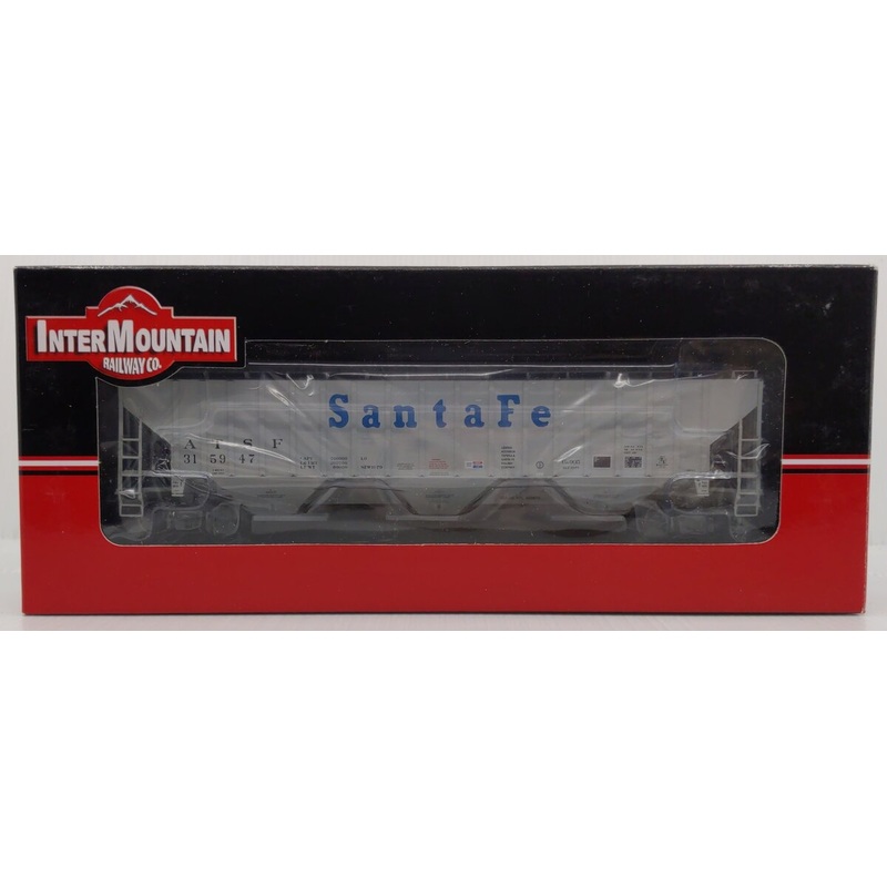 InterMountain 45387-04 HO Santa Fe 4750 Cu.Ft 3-Bay Rib Sided Hopper #315947 LN/Box