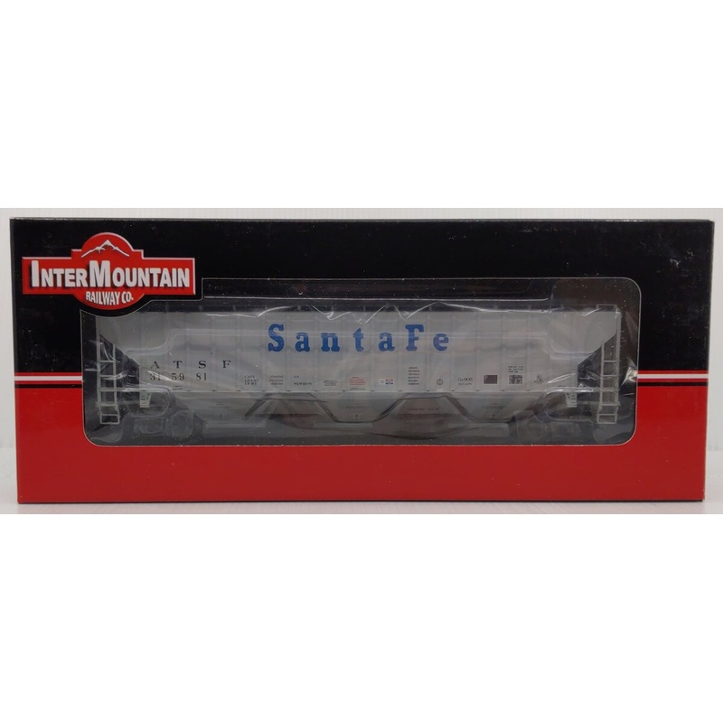 InterMountain 45387-06 HO Santa Fe 4750 Cu.Ft 3-Bay Rib Sided Hopper #315981 LN/Box