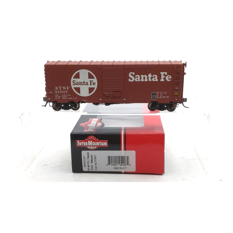 InterMountain 45415-01 HO Scale Atchison Topeka Santa Fe 40′ PS-1 Boxcar #31507 NIB