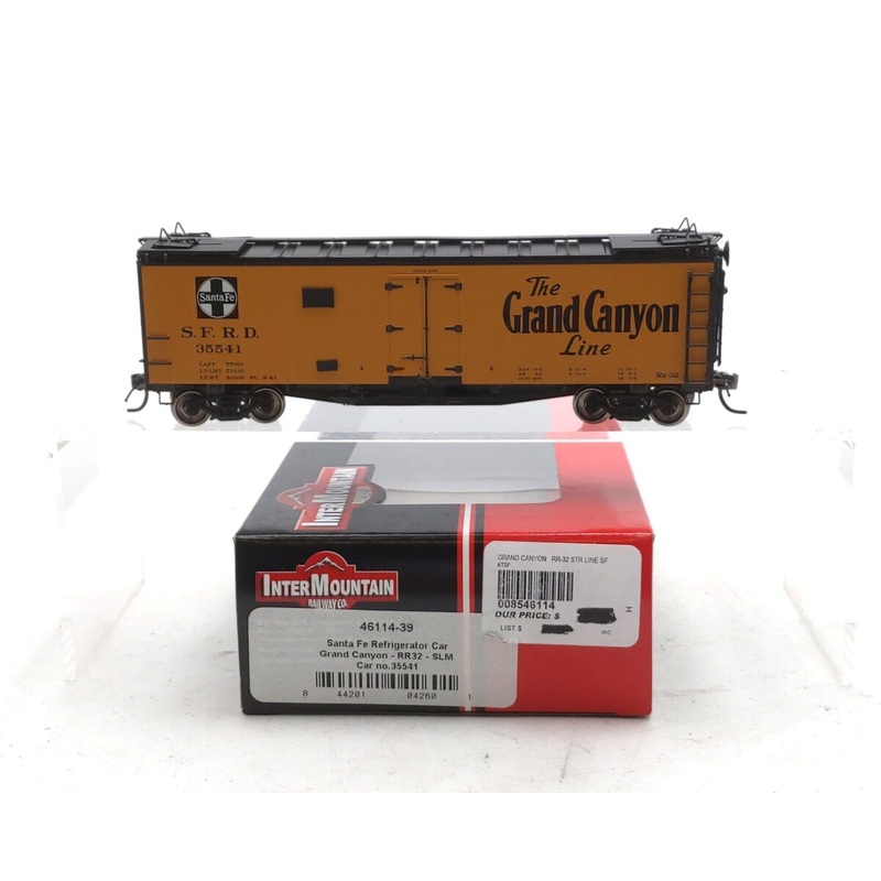 InterMountain 46114-39 HO Scale Santa Fe Grand Canyon RR32 Reefer #35541 NIB