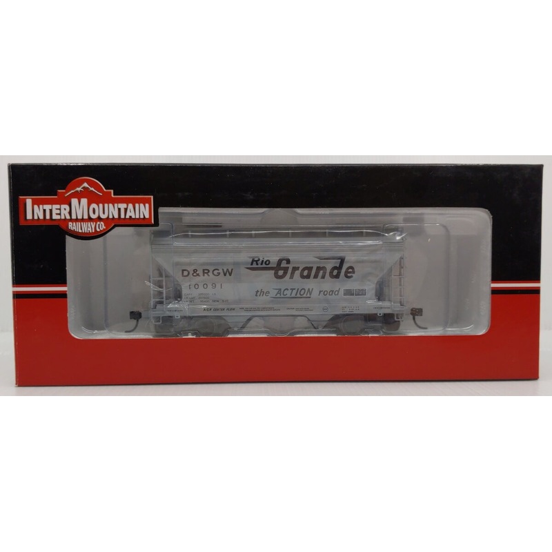 InterMountain 46504-53 HO Scale Rio Grande ACF Centerflow 2-Bay Hopper #10091 LN/Box