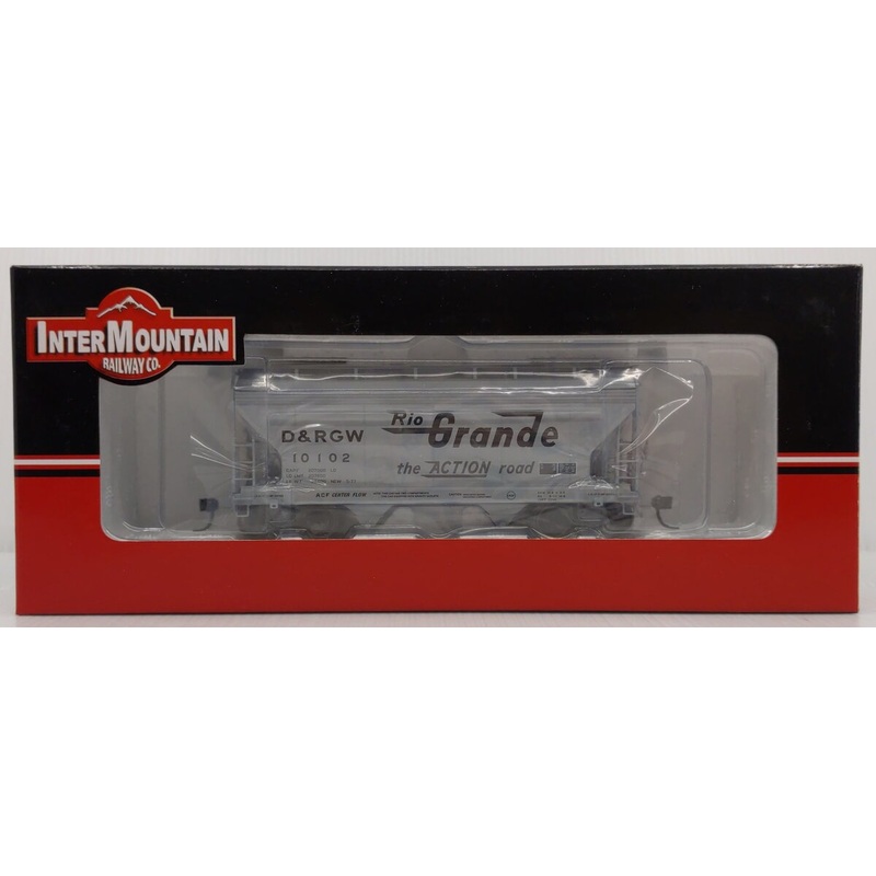 InterMountain 46504-54 HO Scale Rio Grande ACF Centerflow 2-Bay Hopper #10102 LN/Box