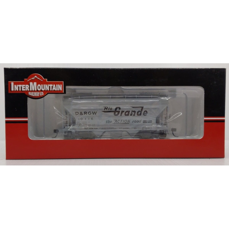 InterMountain 46504-56 HO Scale Rio Grande ACF Centerflow 2-Bay Hopper #10116 LN/Box