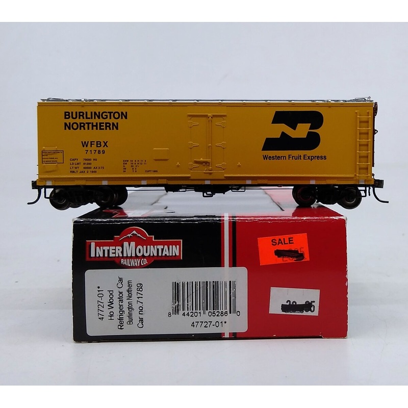 InterMountain 47727-01 HO Burlington Northern Wood Reefer #71789 LN/Box
