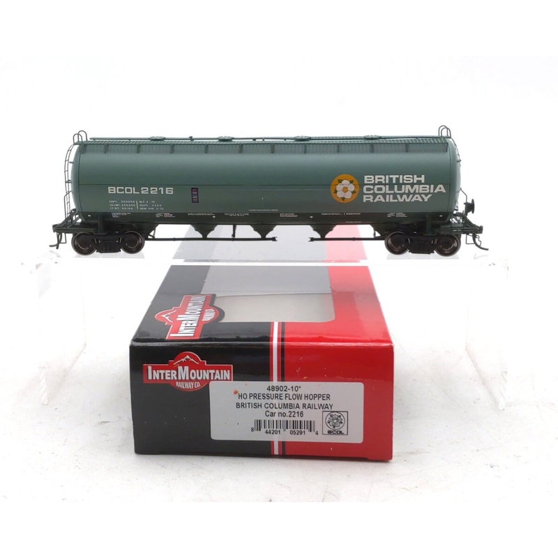 InterMountain 48902-10 HO British Columbia Railway Pressure Flow Hopper #2216 LN/Box