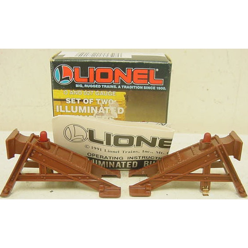 Lionel 6-12715 O and O27 Gauge Illuminated Plastic Bumpers (Set of 2) EX/Box