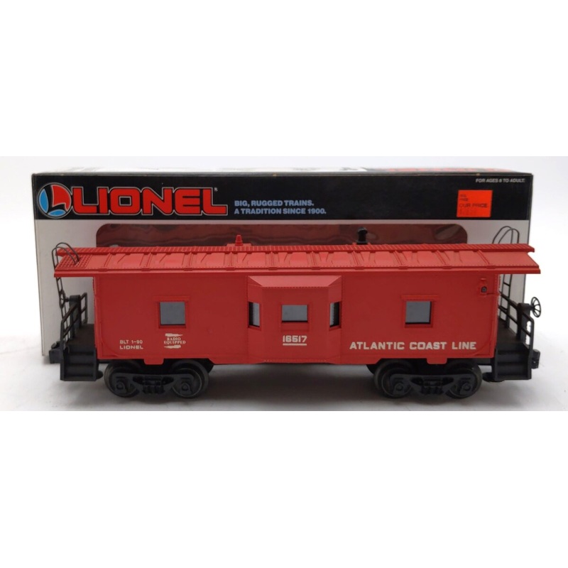 Lionel 6-16517 O Gauge Red Atlantic Coast Line Baywindow Caboose LN/Box