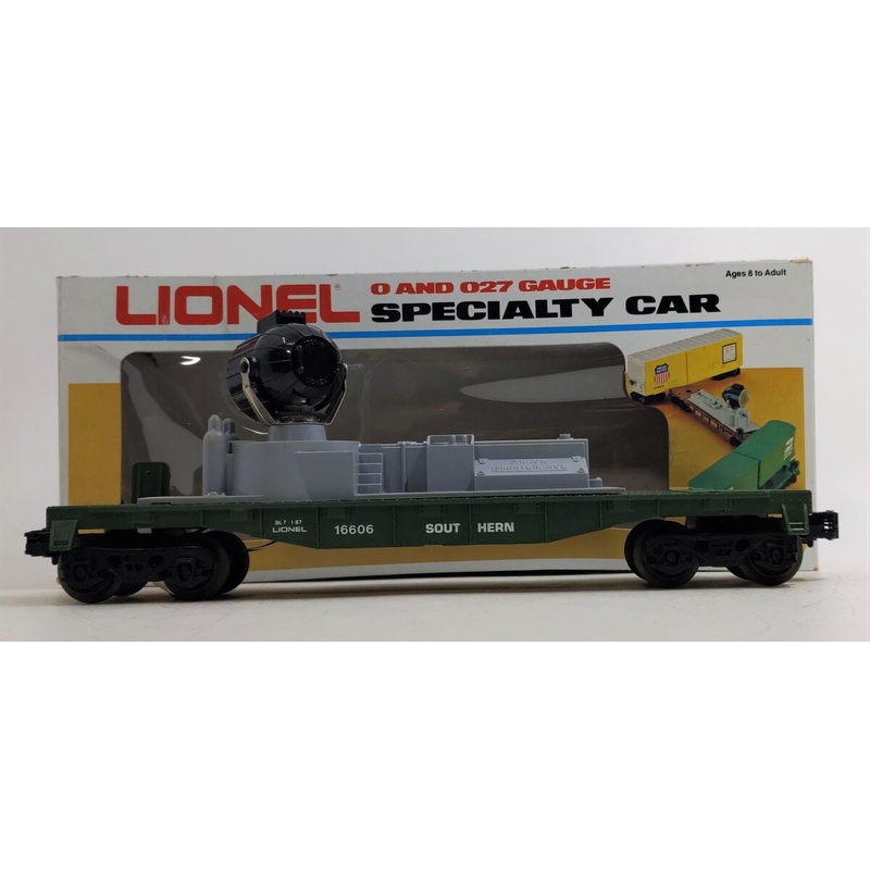 Lionel 6-16606 O Gauge Southern Operating Searchlight Car LN/Box