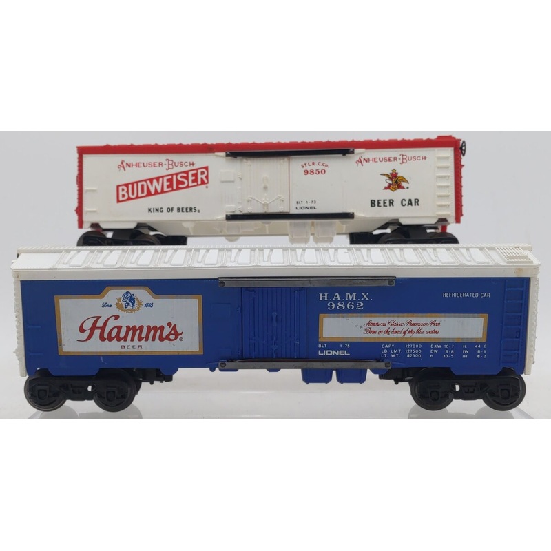 Lionel Assorted O Gauge Box Cars, 6-9850, 6-9862 [2] EX