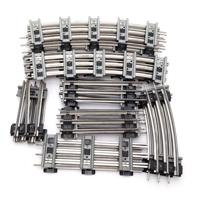 Lionel O Gauge Assorted O27 Tubular Track: 6554, 65504, 65505 [21] VG