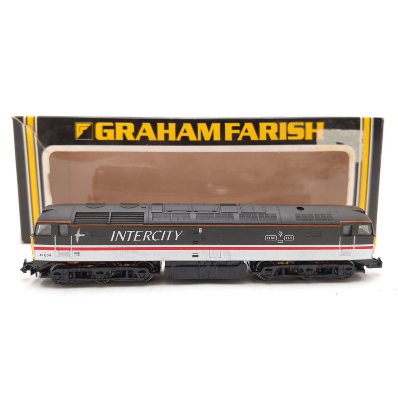 Graham Farish 8028 N Scale Intercity FIREFLY Class 47 Diesel Engine #47 834 EX/Box