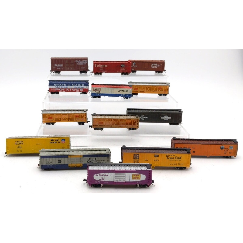 Life Like & Others N Scale Assorted Freight Cars [14] VG