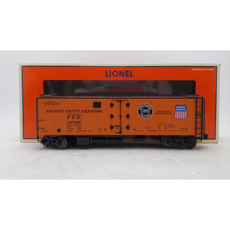 Lionel 6-17386 O Gauge Pacific Fruit Express Steel-Sided Refrigerator Car #47765 EX/Box