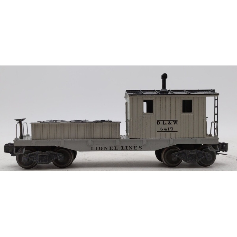 Lionel 6419 Vintage O DL&W Gray Work Caboose VG
