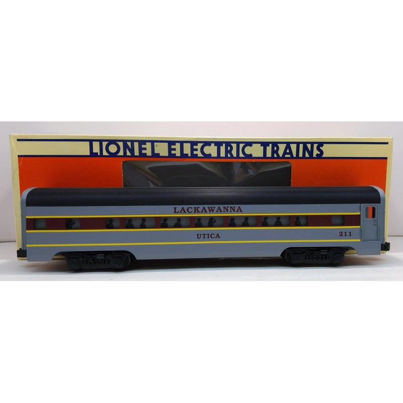 Lionel 6-19136 O Gauge Lackawanna Utica Illuminated Passenger Car NIB