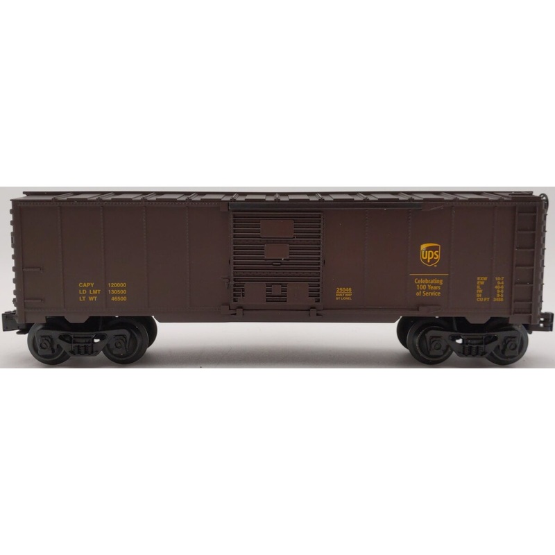 Lionel 6-25046 O UPS Centennial Boxcar EX