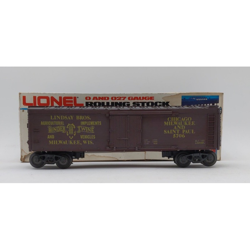Lionel 6-5706 O Gauge MILW Lindsay Bros. Binder & Twine Reefer LN/Box