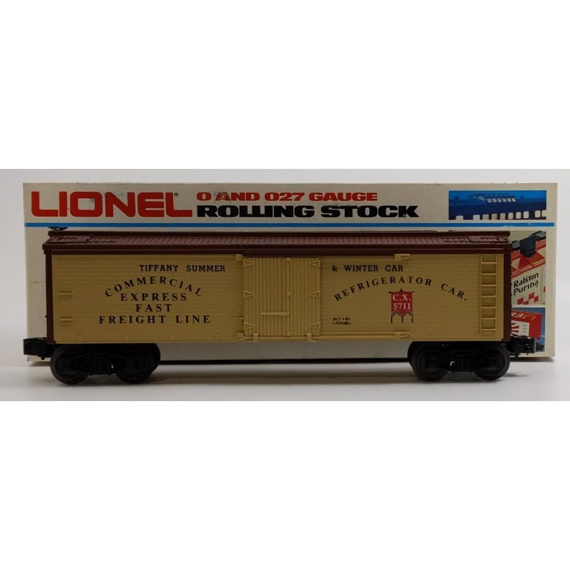 Lionel 6-5711 O Gauge Commercial Express Woodside Reefer Car LN/Box