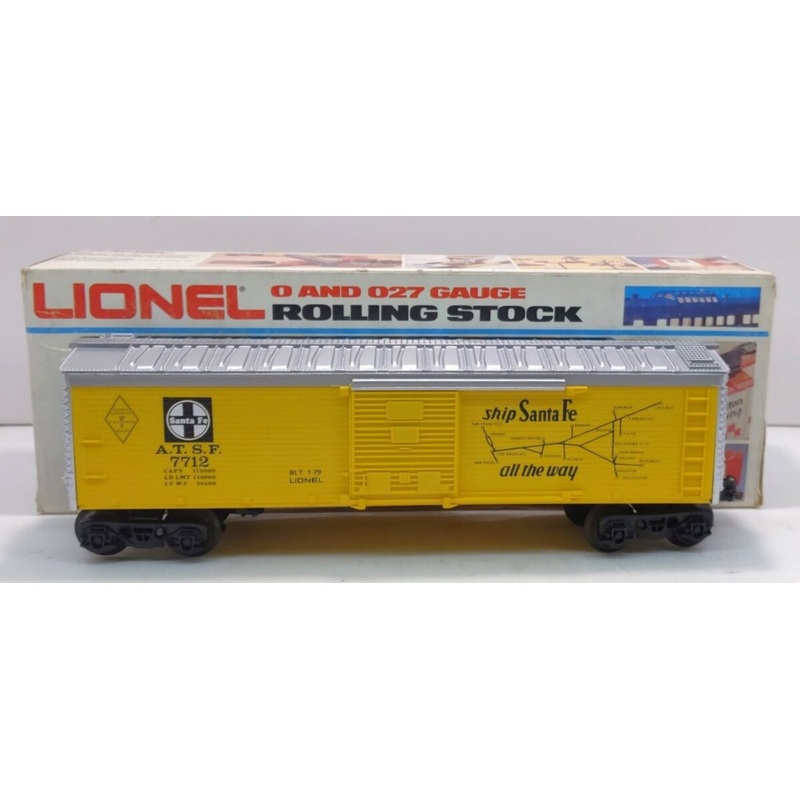 Lionel 6-7712 O Gauge ATSF Famous American Railroad Series Box Car LN/Box